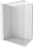 Mexen Kioto-F paroi de douche Walk-in avec cadre 70 x 202 cm, transparent 8 mm, nickel brossé