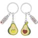GRUSS & CO Sleutelhanger voor koppels met avocado-motief