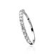 ZINZI Zilveren Ring Wit ZIR827