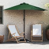 vidaXL Tuinparasol 294 x 150 x 224 cm polyester en staal groen