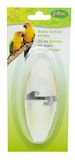 Bubimex Sepia kom met standaard kalium dispenser vogelvoer dispenser