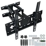 Support mural pour téléviseurs LCD/LED à écran plat de 32 à 65 pouces, inclinable, avec norme VESA 400x400 mm, adapté pour salon et bureau, en métal, noir