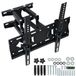 Support mural pour téléviseurs LCD/LED à écran plat de 32 à 65 pouces, inclinable, avec norme VESA 400x400 mm, adapté pour salon et bureau, en métal, noir
