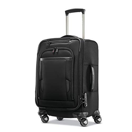 Samsonite Pro Travel Softside Checked-Medium Spinner Luggage - Black