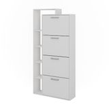 Vicco Orlando Schoenenkantelaar – 80 x 166.1 cm met 4 compartimenten Wit