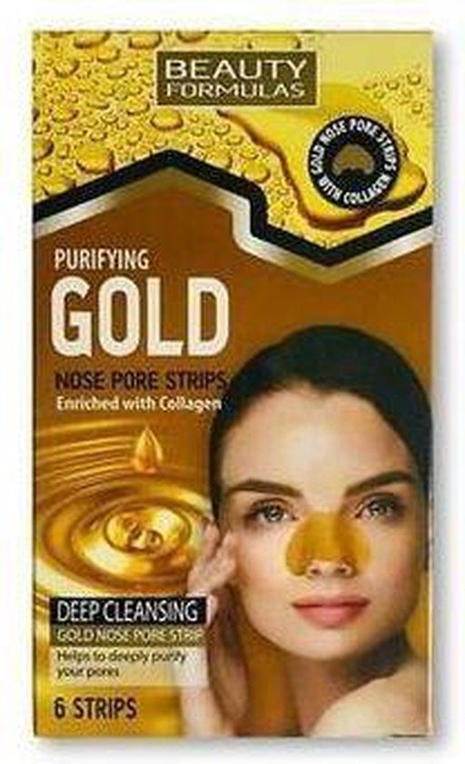 Beauty Formulas Gold Nose Pore Strips - 6 ml - Women