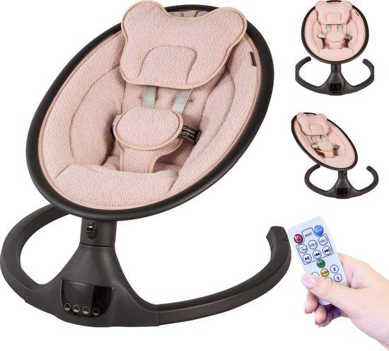 X Adventure Rocco Elektrische Wipstoel - Teddy Oud Roze - Met Bluetooth & Afstandsbediening