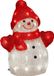Konstsmide Sneewpop - 3D kerstfiguur - Rood/Wit - 18cm hoog - IP44