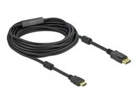 DeLOCK 85962 video kabel adapter 10 m HDMI Type A (Standaard) DisplayPort Zwart