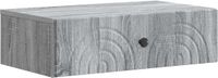vidaXL Wandmontage Zijtafel 59 x 34,5 x 17 cm Bewerkt hout