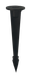 Century Italia Dobi - pointe pour spot au sol - Ø 4,4 x 20,6 cm - noir