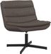 vidaXL Draaistoel Bruin Kunstleer Metaal 63 x 75 x 76 cm