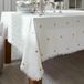 LOBERON Tafelkleed Fjalara wit/goudkleurig Katoen Rechthoekig 300x160 cm