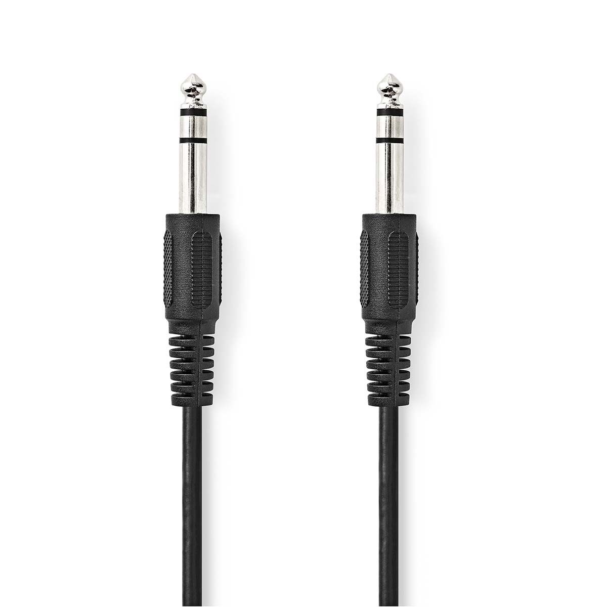 Nedis 6.35mm Male to 6.35mm Male Audio Cable - 2m - Black