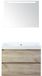 BES LED Maxx XL Badmeubelset 80 cm - Craft Oak - Wastafel Just Zonder Kraangat met LED Spiegel