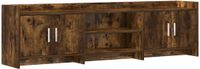 vidaXL TV-kast 168 x 33 x 47 cm Gerookt eiken Bewerkt hout