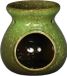Ideas4seasons Brûleur d'encens - céramique - vert - D10 x H10 cm