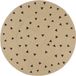 OEM Pinnacle Living Vloerkleed Handgemaakt met Driehoek Print - Gevlochten Jute - 120 cm - Naturel/Zwarte Driehoek Print