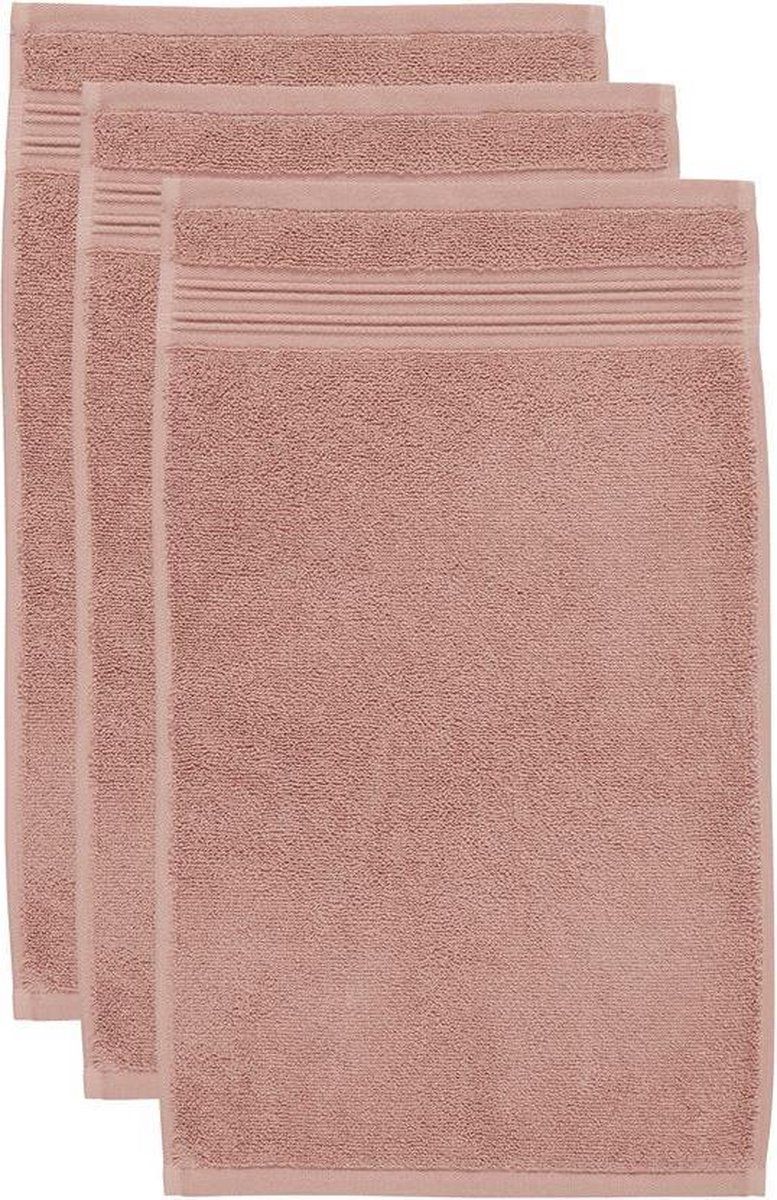 Beddinghouse Sheer Gastendoekjes Set - 30x50 cm - Terra - Rood