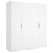 DEKIT GRUPO RIMOBEL Voedingskast met 4 vleugeldeuren, melamine, wit, glanzend, 180 x 204 x 52 cm