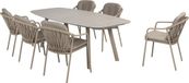 4 Seasons Outdoor Manitoba Manolo dining tuinset 240x103xH75 cm 7 delig latte Taste