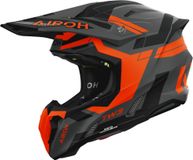 Airoh Twist 3 Dynasty Motocrosshelm - Grijs Mat/oranje - Maat XL