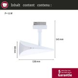 Paulmann 175 Paulmann 94967 URail LED-railspot Alejandro 800lm 10W 4000K matzwart