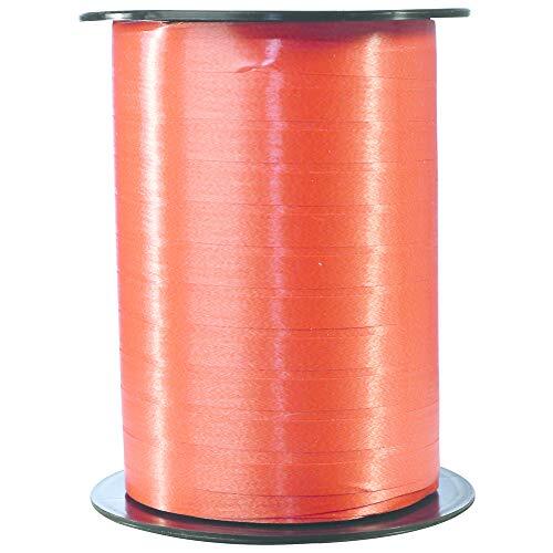 Clairefontaine 601758C spoel geschenklint glad (500 m x 7 mm, ideaal voor knutselprojecten en geschenken) 1 stuk oranje