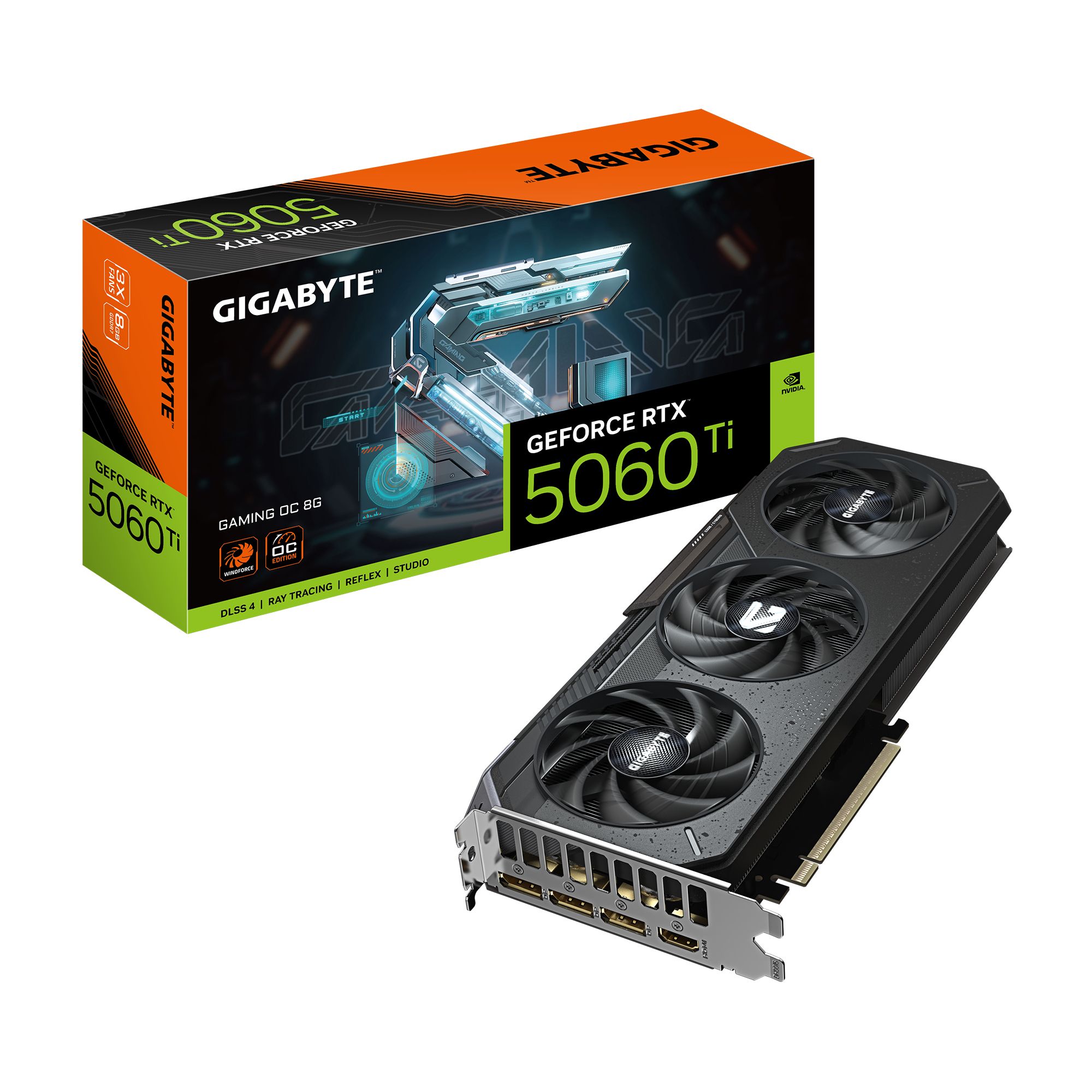 GIGABYTE GeForce RTX 5060 Ti GAMING OC 8G NVIDIA 8 GB GDDR7 Graphics Card