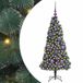vidaXL Sapin de Noël artificiel avec guirlande lumineuse et set de boules vert 120 cm PET