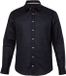JP 1880 - Heren - Overhemd van linnenmix lange mouwen kentkraag moderne pasvorm - Navy blauw - Maat 3XL
