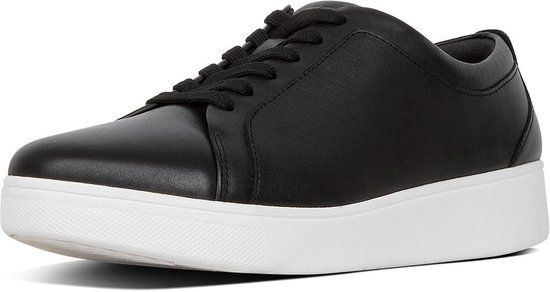 FitFlop Rally Leather Sneakers - Black - Size 43