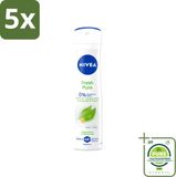 Nivea 5 x Deodorant Spray Fresh Pure - 150 ml