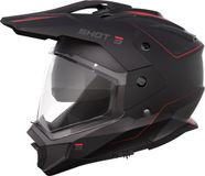 Shot Trek Max Vision Rally Enduro helm - Zwart/Rood - Maat S