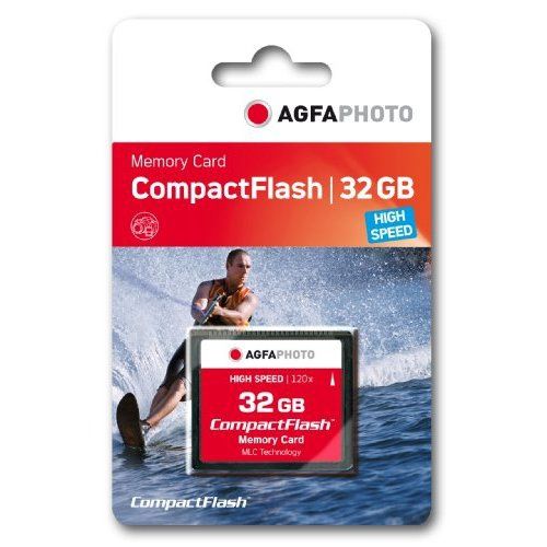 AgfaPhoto CompactFlash 32GB Memory Card - Black