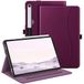 Fintie Hoes voor Samsung Galaxy Tab S9 FE 10,9 inch/Tab S9 11 inch 2023 tablet, Multi-Angle Folio beschermhoes met documentenvak en automatische slaap/waakfunctie, lila