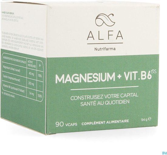Alfa Magnesium + Vit B6 V-caps 90