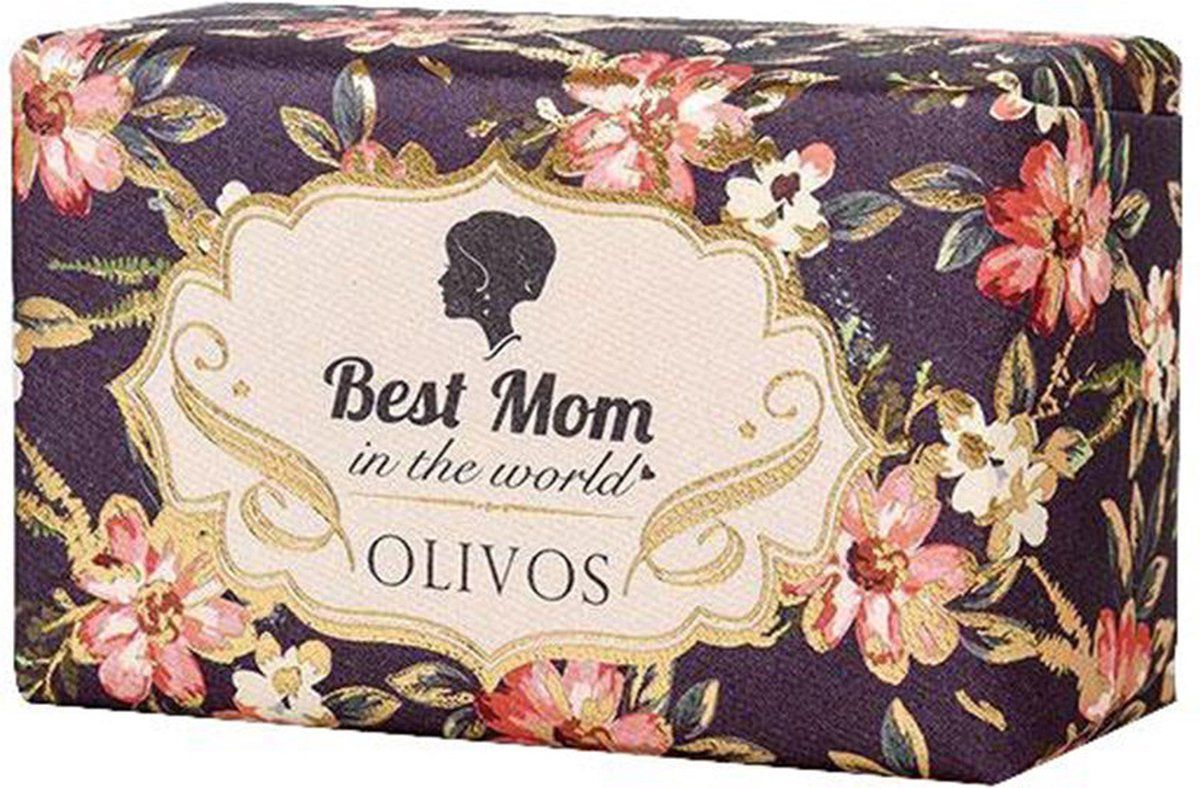 olivos Olijfzeep 'Best Mom' handzeep | Olijfolie zeep | Zeeptablet met olijfolie | Badzeep | Handzeep