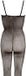 Mandy Mystery line Vrouwen Plus Size Crotchless Fishnet Bodystocking, Zwart, 1X - 2X