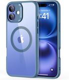 ESR Classic Hybrid HaloLock Hoesje Transparant Blauw Geschikt voor Apple iPhone 16