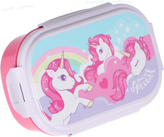 You're Special Unicorn Lunchbox met bestek - 3 delig - Multi Colour