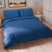 PETTI Artigiani Italiani Dekbedovertrekset 250x200 cm met 2 Kussenslopen 50x80 cm, Zachte Microvezel, Elektrisch Blauw