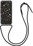 kwmobile telefoonhoesje geschikt voor Google Pixel 4a - Hoesje met telefoonkoord - Back cover voor smartphone - Case in meerkleurig / transparant