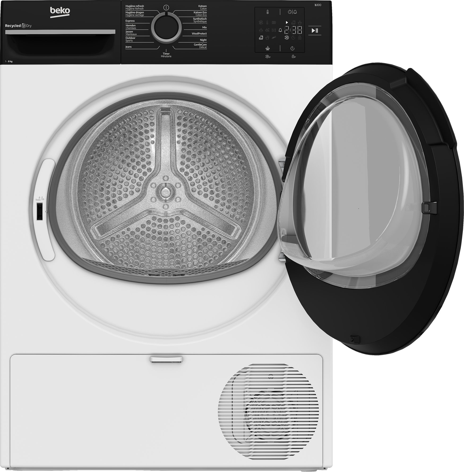 Beko BM3T3824B Wasdroger - Warmtepompdroger - 8 kg - Wit