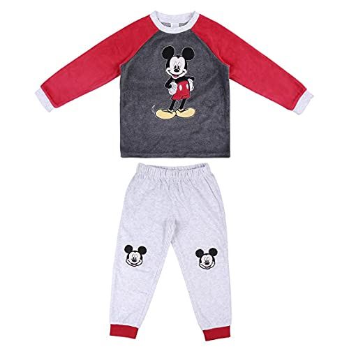 Mickey Mouse Winter Pyjamas - Velour - Grey - Kids