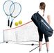 Schildkröt Tennisrugzak - 2 rackets + hoezen - 2 schuimballen Ø7mm - Zelfdragend net 75x300 cm - 6 markeerkegels