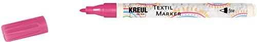 Kreul 90663 - Textielmarker Fine - Roze - 1-2 mm - Wasbestendig