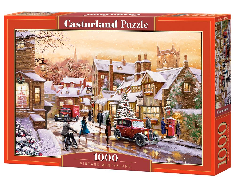 Castorland Vintage Winterland - 1000 Piece Jigsaw Puzzle - Winter Scene - Ages 9+