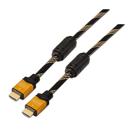 AISENS A119 – 0110 – High Speed HDMI-kabel met Ferriet HEC (1 m, 3D en Ethernet, geschikt voor Full HD/3d/1080p/2160p) zwart