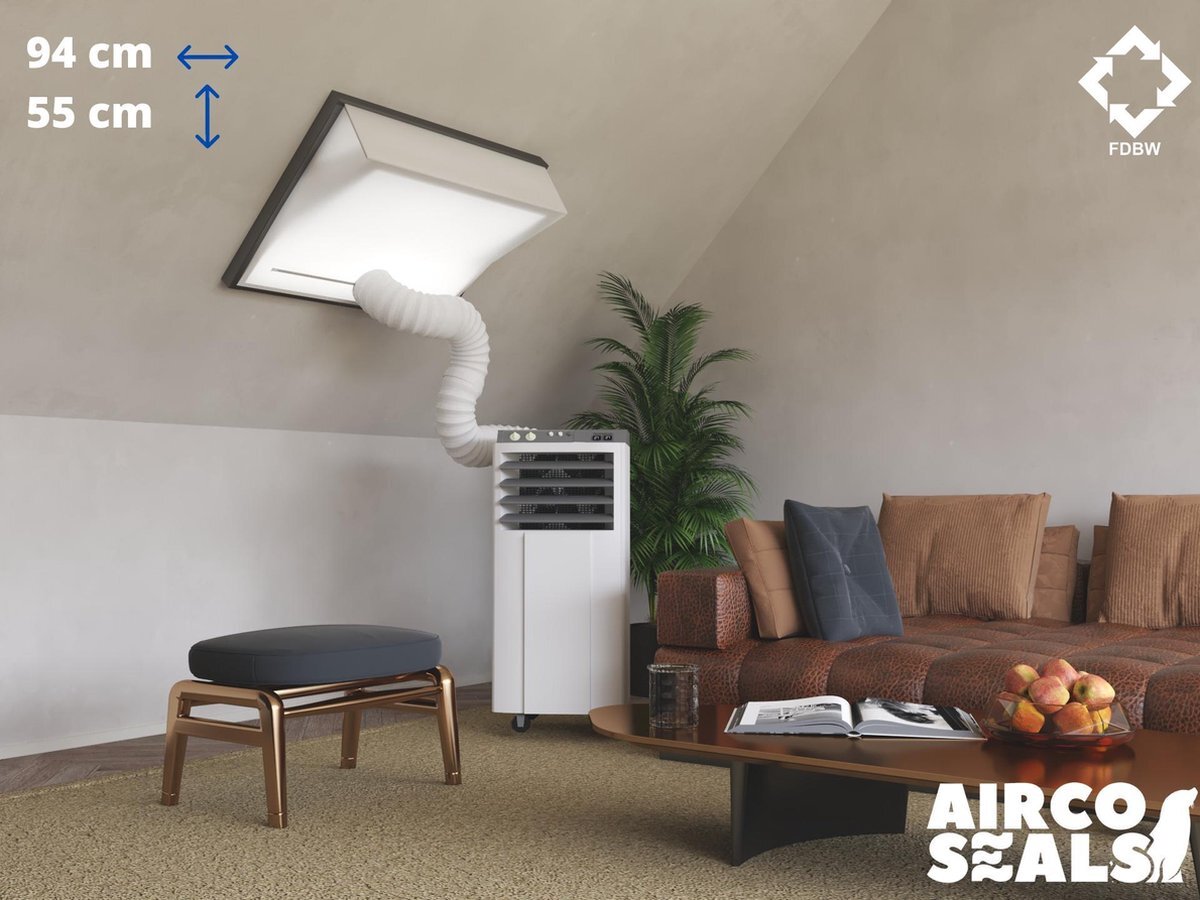 FDBW PK25 - Airco Raamafdichtingskit - 94 x 55 cm - Geschikt voor Velux Tuimelvenster Dakraam